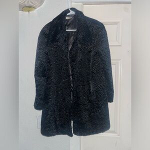 Women’s Coldwater Creek black button down coat size 14